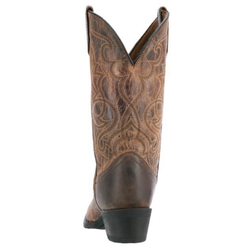 LAREDO WOMEN'S MADDIE TAN DISTRESSED LEATHER WESTERN BOOTS - 51112