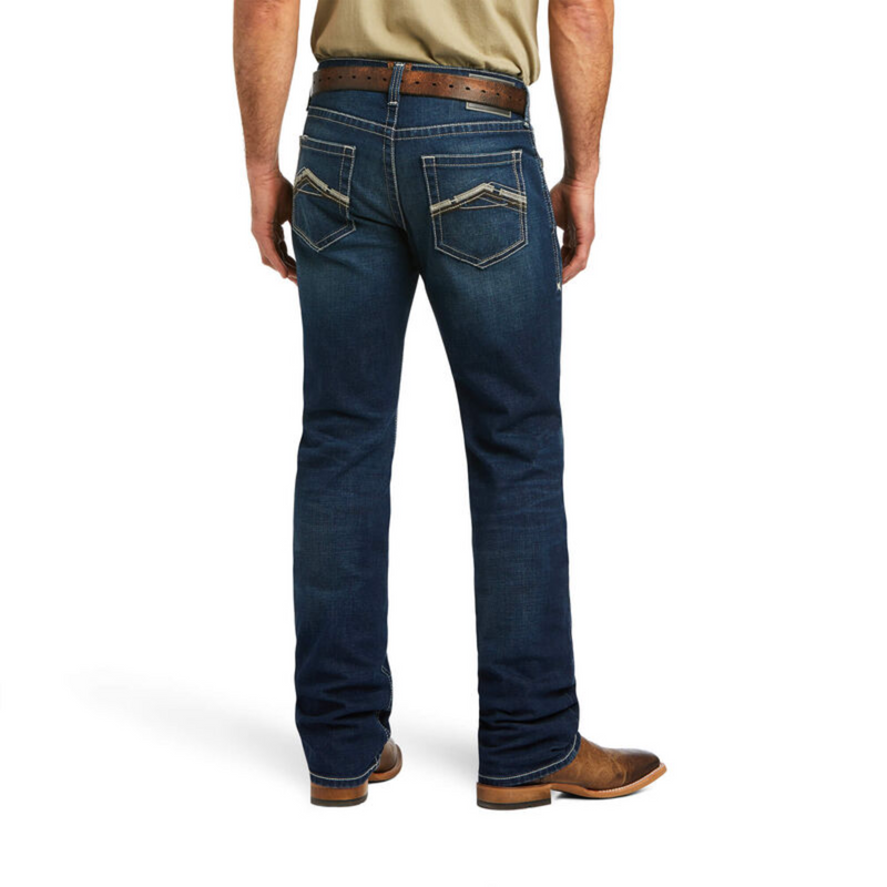 ARIAT MEN'S M5 STRAIGHT STRETCH REMMING STACKABLE STRAIGHT LEG JEANS - 10040746