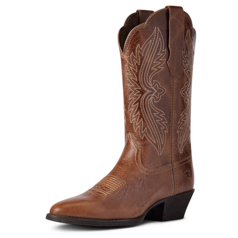 ARIAT WOMEN'S HERITAGE R TOE STRETCHFIT WESTERN BOOT - 10038432