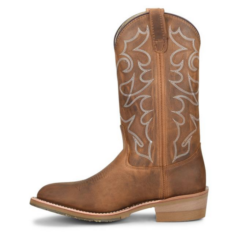 DOUBLE-H MEN'S BROWN WESTERN WORK BOOT - DH1552