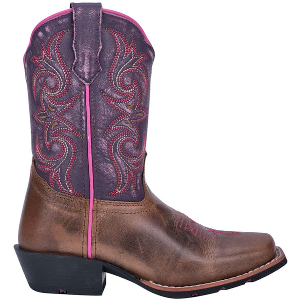 DAN POST KID'S MAJESTY LEATHER YOUTH WESTERN BOOT (3.5-6.5) - DPC3947