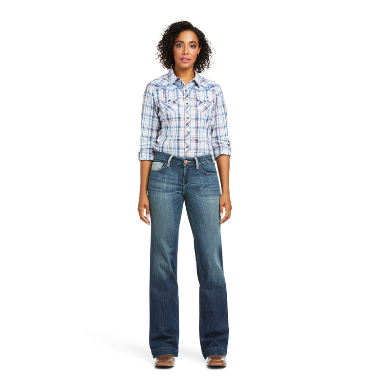 ARIAT WOMEN'S PERFECT RISE ANGELA TROUSER WIDE LEG JEAN - 10037691
