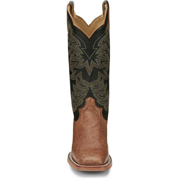 JUSTIN WOMEN'S RALSTON SMOOTH OSTRICH WESTERN BOOT - JE701