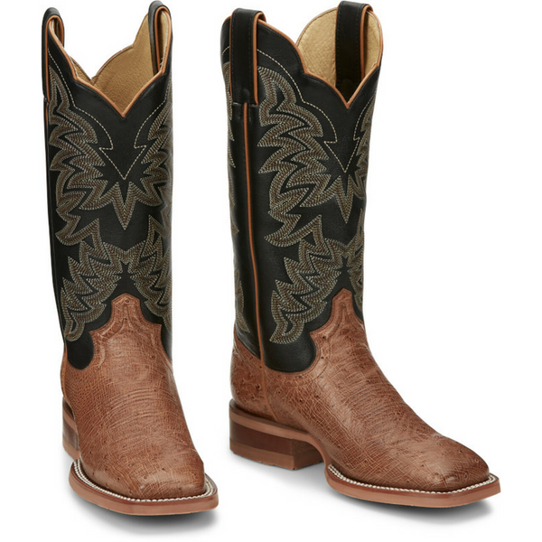 JUSTIN WOMEN'S RALSTON SMOOTH OSTRICH WESTERN BOOT - JE701