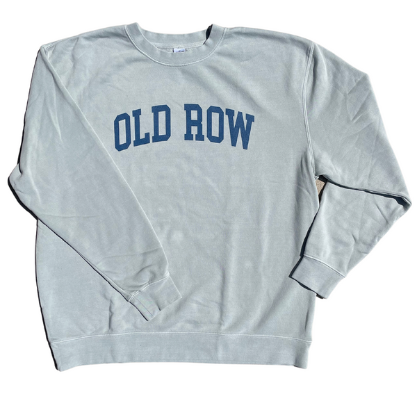 OLD ROW UNISEX LIGHT TEAL PIGMENT DYED CREWNECK SWEATSHIRT - WROW2560