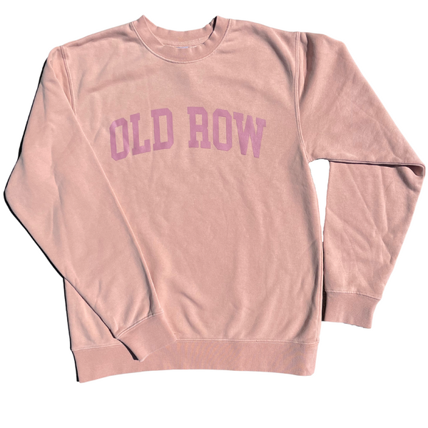 OLD ROW UNISEX PINK PIGMENT DYED CREWNECK SWEATSHIRT - WROW2559 – The  Country Connection