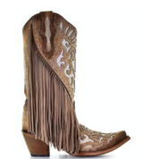 CORRAL WOMEN'S LAMB INLAY WITH STUDS BOOT - C3766