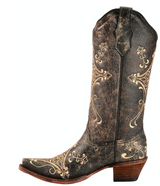 L5048 CIRCLE G WOMEN'S CRACKLE COWHIDE BOOT