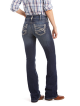 ARIAT WOMEN'S R.E.A.L MID RISE STRETCH ENTWINED BOOT CUT JEAN- 10017510