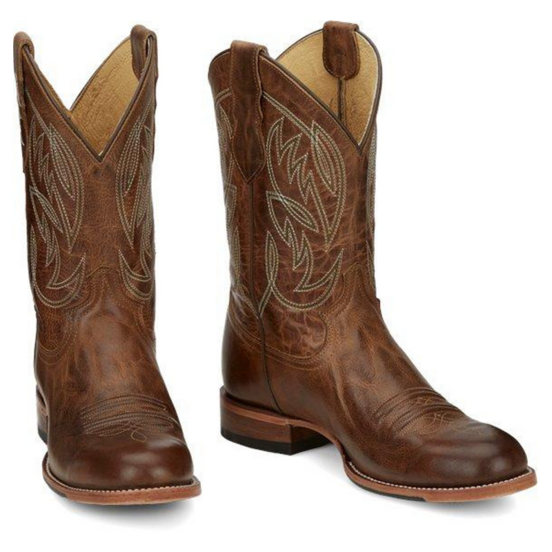 JUSTIN MEN'S PEARSALL ROUND TOE WESTERN BOOT - GR8006