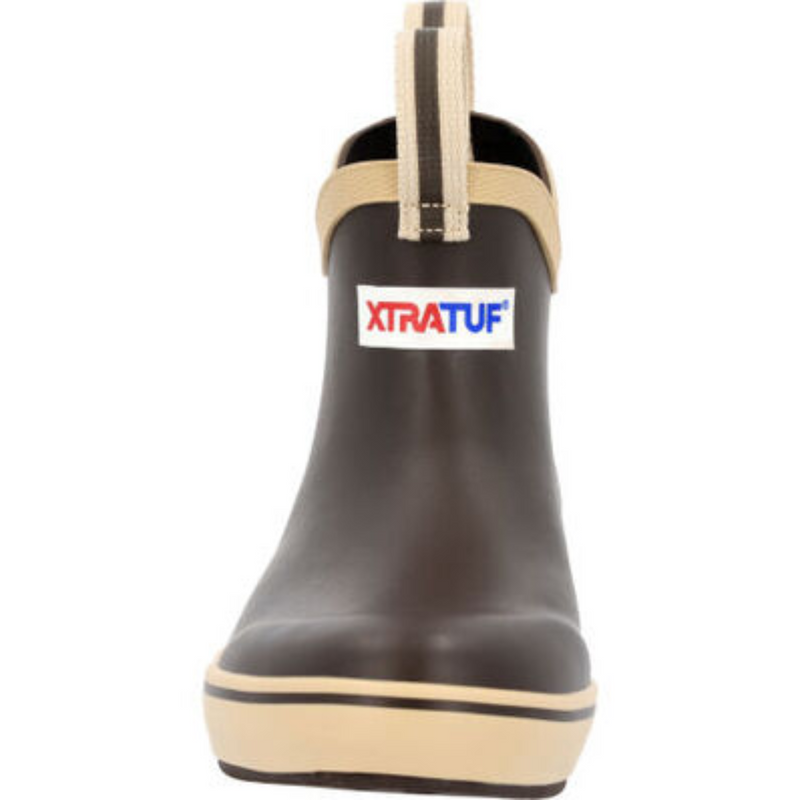 XTRATUF KIDS BROWN ANKLE DECK BOOTS - XKAB900
