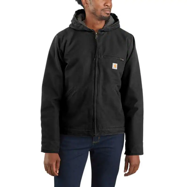  Carhartt Men's Rugged Flex Relaxed Fit Duck Jacket, Black:  Clothing, Shoes & Jewelry